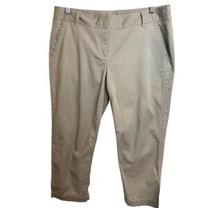 Ann Taylor Loft | Mid Rise Cropped Stretch Chinos | Sz 10